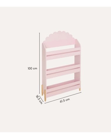 Librería Infantil Douceur de Flor de Mdf