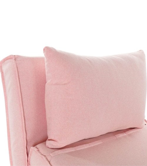 Sofá Cama de Poliéster con Patas Metálicas-4