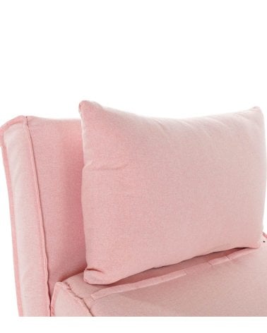 Sofá Cama de Poliéster con Patas Metálicas-4