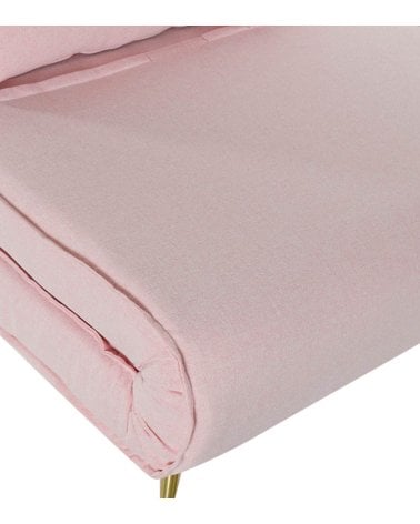 Sofá Cama de Poliéster con Patas Metálicas-5
