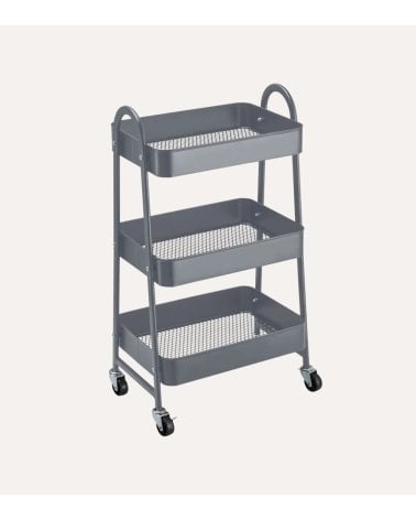 Carro Multiusos de 3 Niveles de Metal