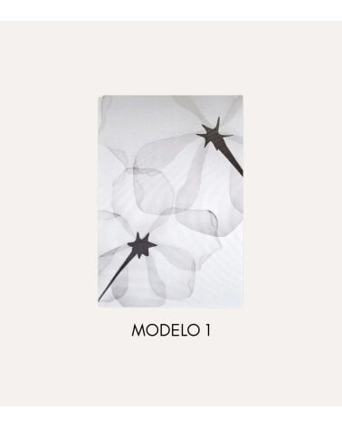 Cuadro Foto Impreso Flores Delicadas de Madera