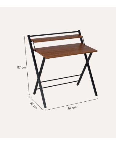 Escritorio Plegable Compacto con Balda