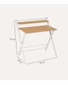 Escritorio Plegable Compacto con Balda