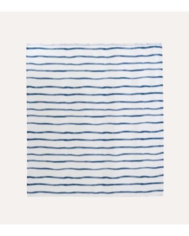 Cortina de Baño Líneas de Acuarela de Poliéster