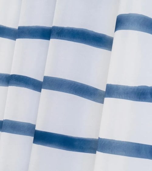 Cortina de Baño Líneas de Acuarela de Poliéster