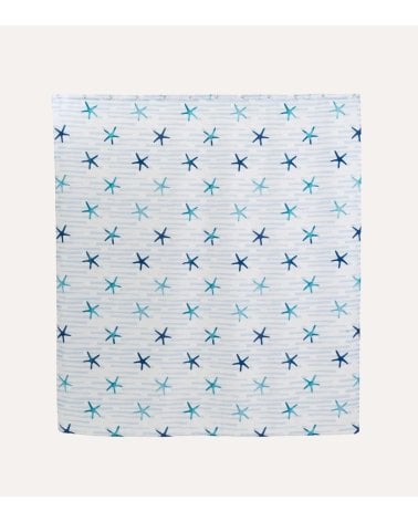 Cortina de Baño Estrellas de Mar de Poliéster
