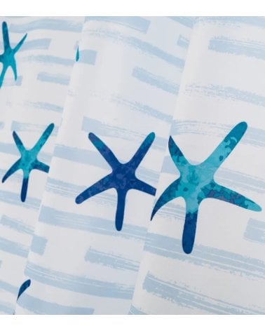 Cortina de Baño Estrellas de Mar de Poliéster