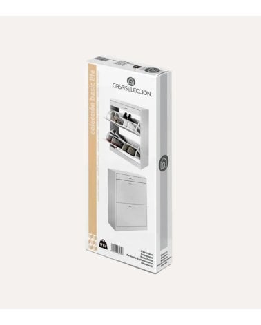 Zapatero Blanche con 2 Trampones y Un Cajón