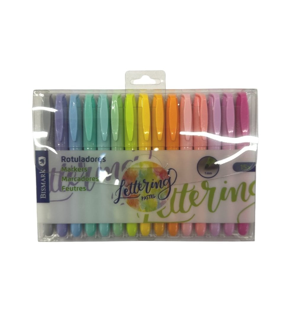 Rotuladores Marcadores de Colores Pastel para Lettering-1