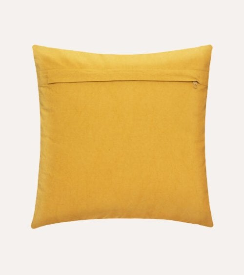 Cojín Inca Efecto Tufteado de Algodón y Poliéster