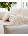 Cojín Inca Efecto Tufteado de Algodón y Poliéster