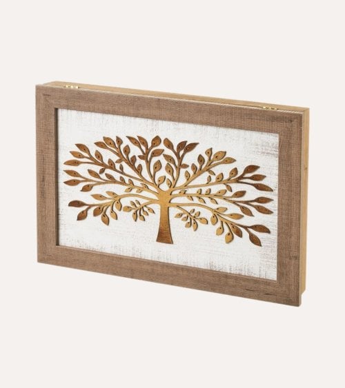 Cubrecontador Árbol de la Vida de Madera de Pino