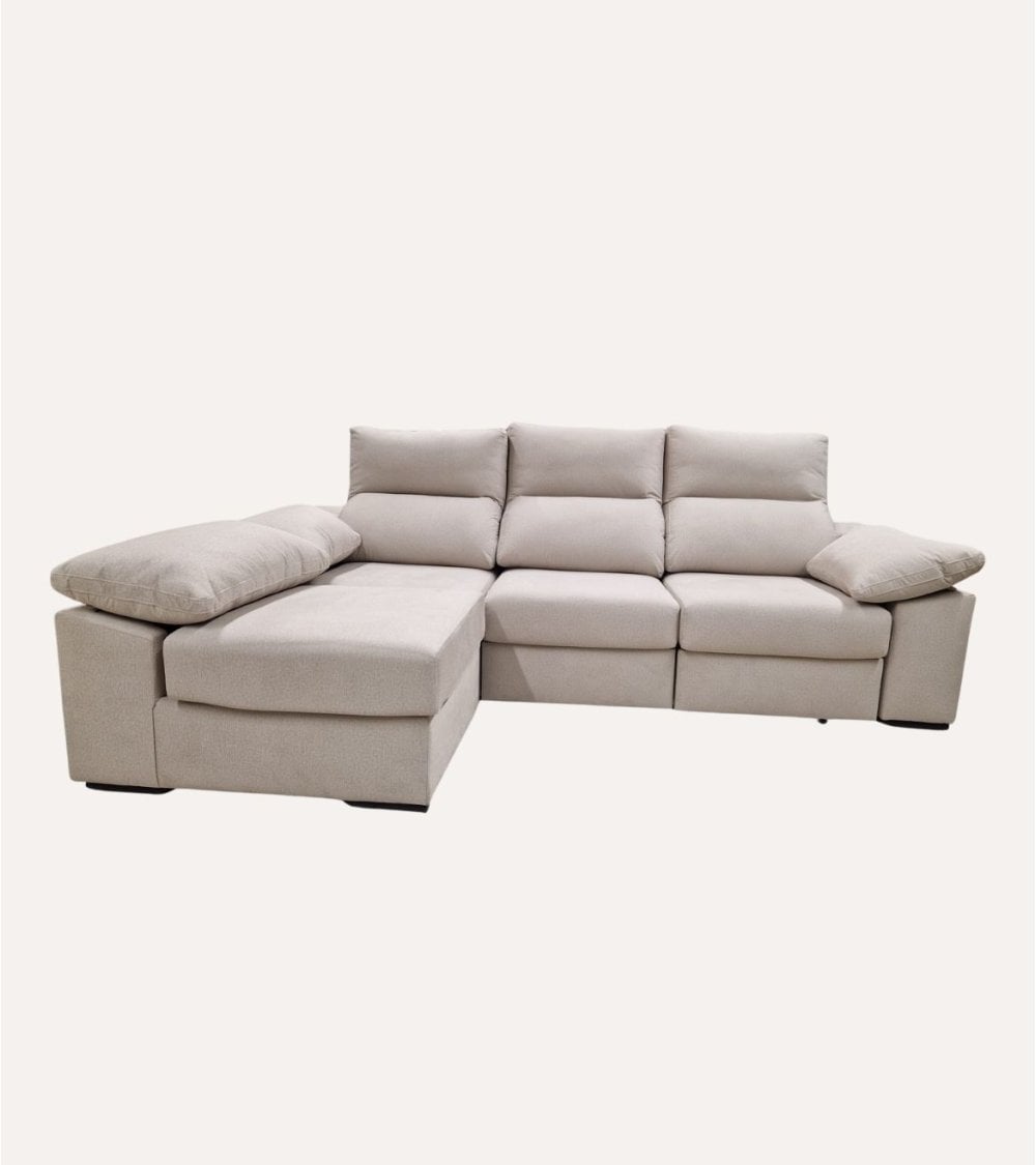 Sofá Chaise Longue Tavira con Puff Individual
