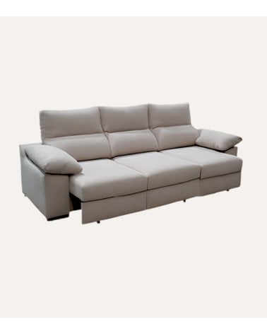 Sofá Chaise Longue Tavira con Puff Individual