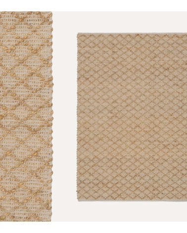 Alfombra Natural de Tejido de Yute y Algodón