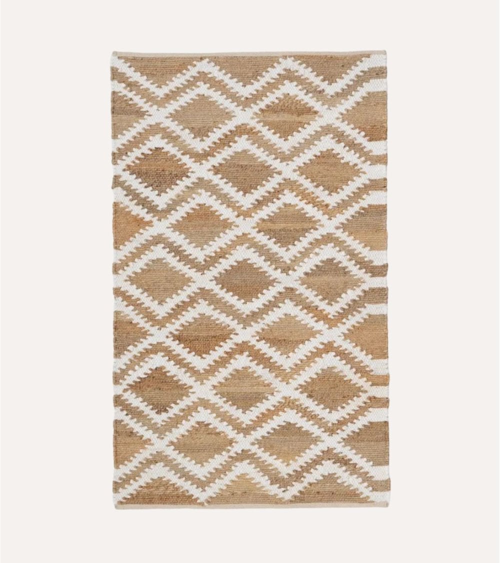 Alfombra Natur de Tejido de Yute y Algodón