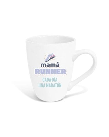 Taza de Cerámica de 344 ML “Mamá Runner cada Día una Maratón”-1