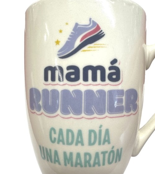 Taza de Cerámica de 344 ML “Mamá Runner cada Día una Maratón”-3