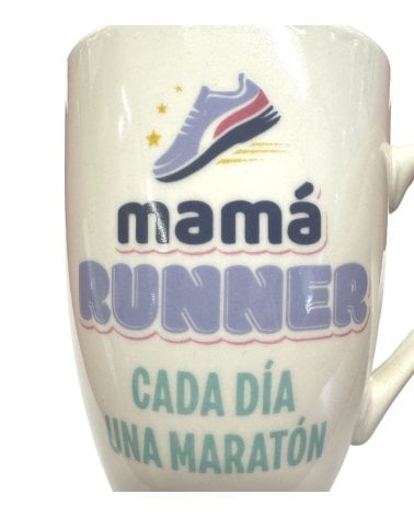 Taza de Cerámica de 344 ML “Mamá Runner cada Día una Maratón”-3
