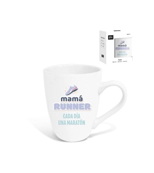 Taza de Cerámica de 344 ML “Mamá Runner cada Día una Maratón”-2