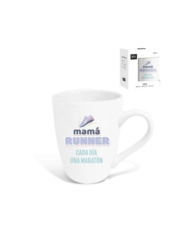 Taza de Cerámica de 344 ML “Mamá Runner cada Día una Maratón”-2