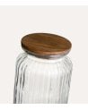 Tarro Provence de Vidrio con Tapa de Madera