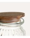 Tarro Provence de Vidrio con Tapa de Madera