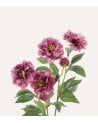 Peonias Decorativas de Poliéster y Plástico
