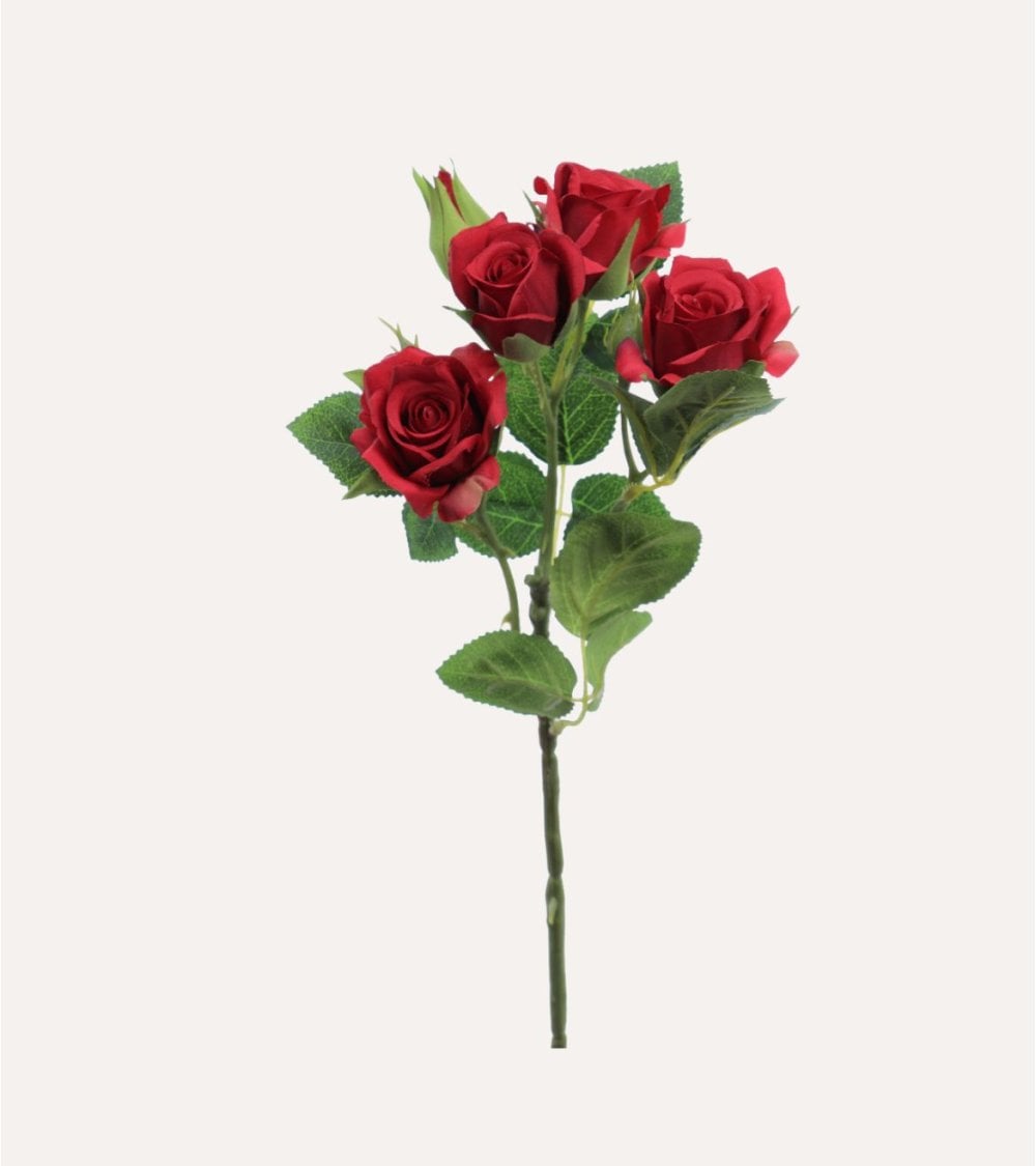 Rosas Clásicas Decorativas de Poliéster y Plástico
