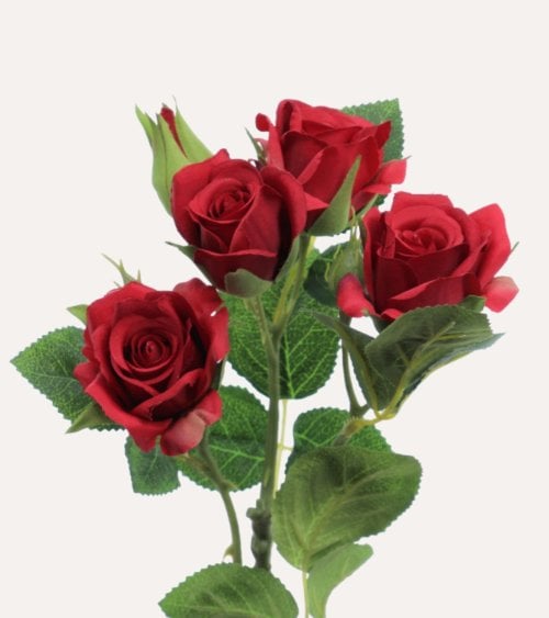 Rosas Clásicas Decorativas de Poliéster y Plástico