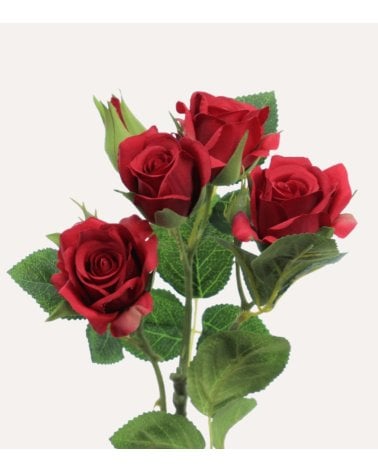 Rosas Clásicas Decorativas de Poliéster y Plástico