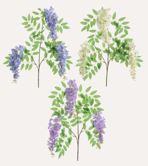 Tallo de Wisteria Decorativo de Poliéster y Plástico