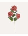 Hydrangea Decorativa con 3 Tallos de Poliéster y Plástico