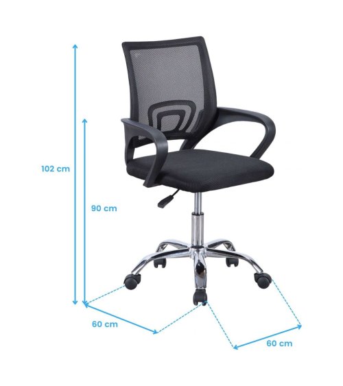 Silla de Oficina Vita Giratoria con Asiento Transpirable