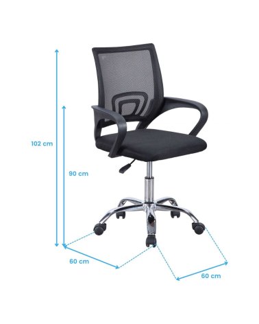 Silla de Oficina Vita Giratoria con Asiento Transpirable