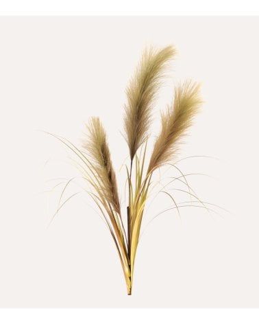 Hierba de las Pampas Decorativa de Poliéster y Plástico