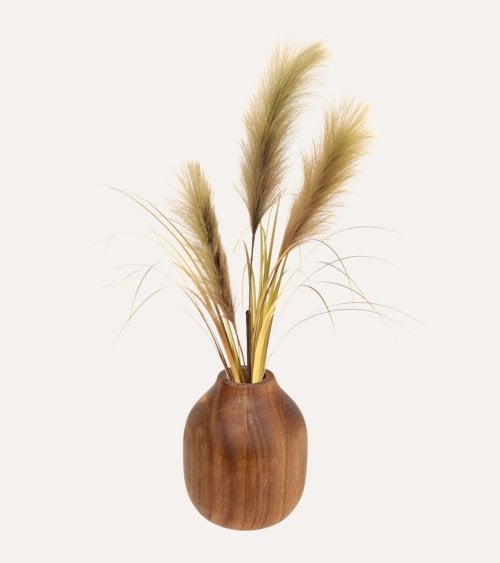 Hierba de las Pampas Decorativa de Poliéster y Plástico