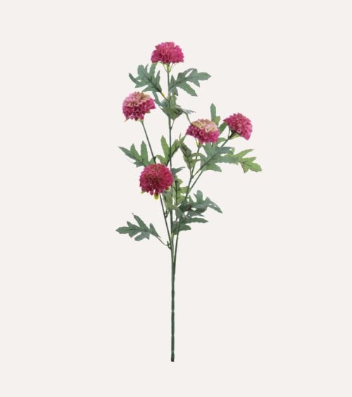 Tallo de Mini Dahlias Decorativas de Poliéster y Plástico