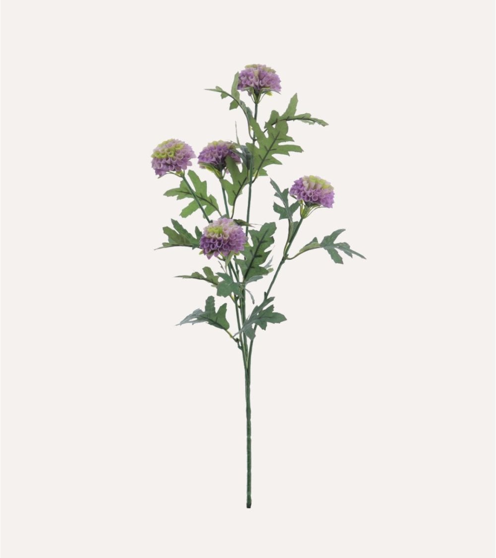 Tallo de Mini Dahlias Decorativas de Poliéster y Plástico