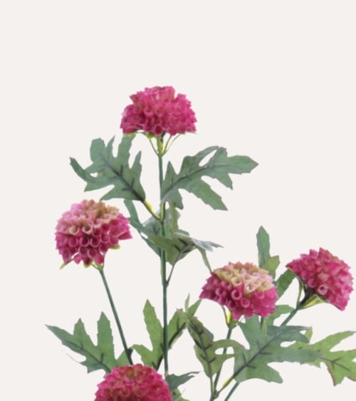 Tallo de Mini Dahlias Decorativas de Poliéster y Plástico