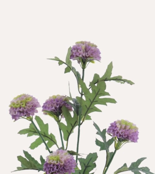 Tallo de Mini Dahlias Decorativas de Poliéster y Plástico