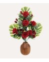 Ramo Decorativo Capullos de Rosas de Poliéster y Plástico