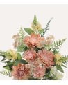 Ramo Decorativo Dalias con Palmas de Poliéster y Plástico