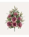 Ramo Decorativo Peonias Vintage de Poliéster y Plástico