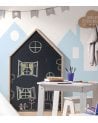 Pizarra Infantil con Forma de Casa de MDF