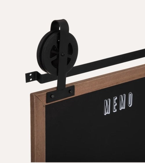 Pizarra Memo para Notas con Poleas de MDF y Acero