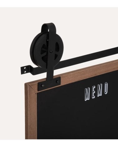Pizarra Memo para Notas con Poleas de MDF y Acero