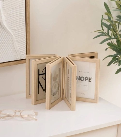 Marco de Fotos Múltiple Abanico para 12 Fotos