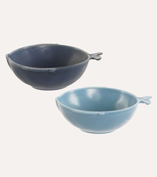 Bol en Forma de Pez de Porcelana